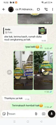Testimonial Papan Bunga Pernikahan parage