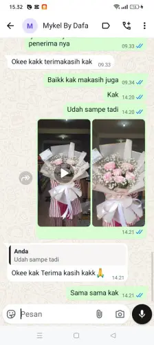Testimonial Buket Bunga parage
