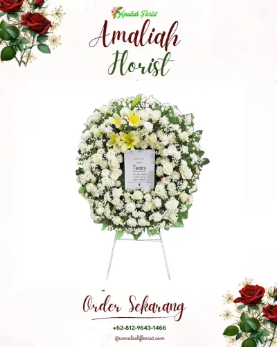 Krans Bunga Duka Cita parage